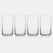 Hey Diddle Over de Maan Baby shower Blikvorm Glas (Links)