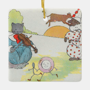 Hey Diddle The Cat en het vioolrijm Keramisch Ornament
