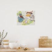 Hey Diddle The Cat en het vioolrijm Poster (Keuken)