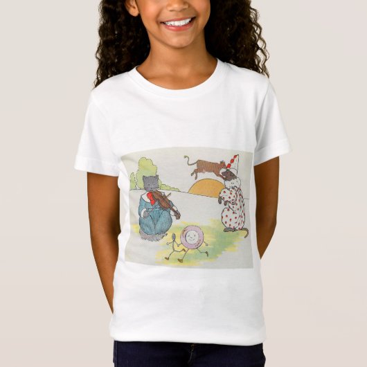Hey Diddle The Cat en het vioolrijm T-shirt (Voorkant)