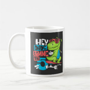 Hey Dude Gimme 5" Skater Dino Kinderen Koffiemok