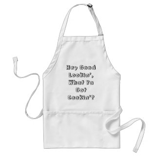 Hey Good Lookin', wat heb je Cookin? Apron Standaard Schort
