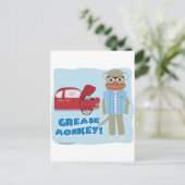 Hey Grease Monkey Briefkaart (Staand voorkant)