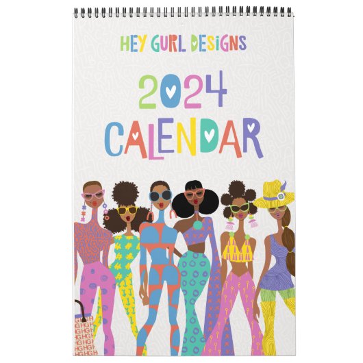 Hey Gurl Designs 2024 Calendrier (Protection)