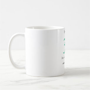 Hey het is 30ste verjaardag groen zwart vet letter koffiemok
