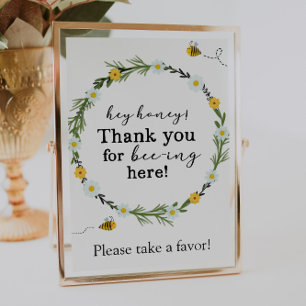 Hey Honey Bee Favor Bord Poster