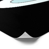 Hey Hot-Tea Funny Cuppa Tea Pun Dark BG Poster (Hoek)