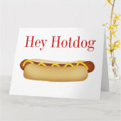 Hey Hotdog BIG Carte de voeux - SRF (Fleur jaune)