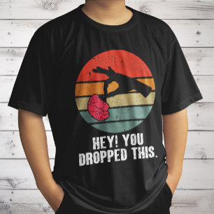 Hey je liet dit brein grappige meme grap retro t-shirt