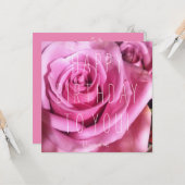 Hey jolie fille ! Carte d'anniversaire (Devant/Arrière en situation)