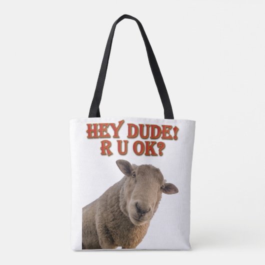 Hey kerel ben je oké hang-over Man bruidegom Draagtas (Achterkant)