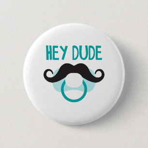 Hey kerel ronde button 5,7 cm