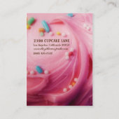 Hey Là, Cartes de visite de Cupcake Chubby (Dos)