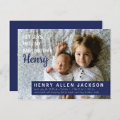 Hey les gars Faire-part de naissance Big Brother s (Devant / Derrière)