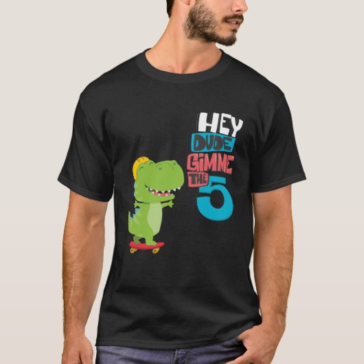 Hey Man Geef me een high vijf. T-shirt (Voorkant)
