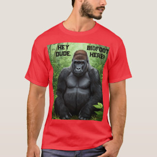 Hey Mec BIGFOOT Ici T-Shirt Unisex