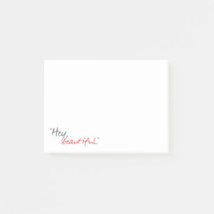 "Hey, mooi." Joe Covelli 4x3 Post-it® notes