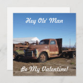 Hey Ole Man, word mijn Valentijn grappig Feestdagenkaart (Voorkant / Achterkant)