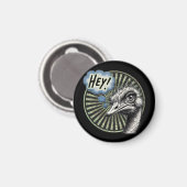 "Hey Ostrich" Bubble Magnet (Recto/Verso)