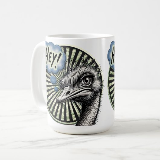 Hey Ostrich Bubble Mug (Devant gauche)