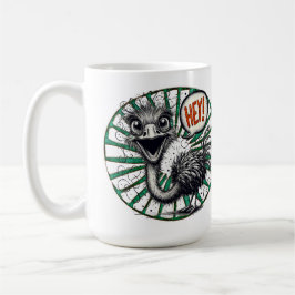 Hey Ostrich Full Sunburst Mug Koffiemok