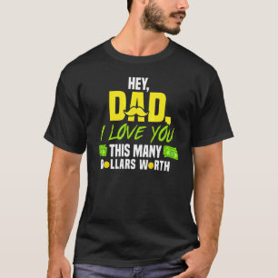 Hey papa Ik hou van je vaders dag T-shirt