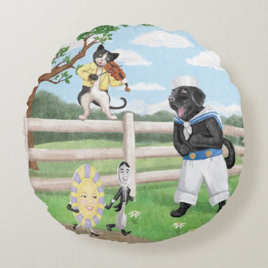 Hey Pillow Pillow Rond Kussen (Voorkant)