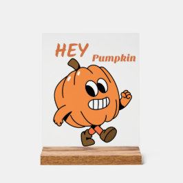 Hey Pumpkin Acryl Bord