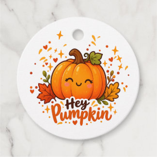 Hey Pumpkin Étiquette de Cadeau de Halloween Migno