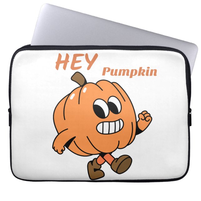 Hey Pumpkin Laptop Sleeve (Voorkant)