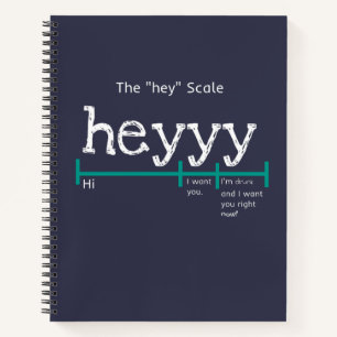 Hey Scale Heyyy Funny Notitieboek
