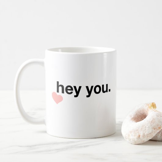 Hey, schatje koffiemok (Met donut)