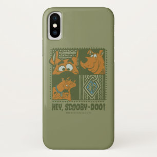 Hey Scooby-Doo Tribal Square Graphic iPhone X Hoesje
