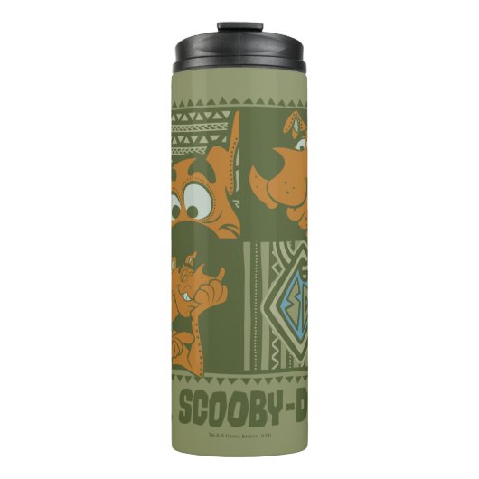 Hey Scooby-Doo Tribal Square Graphic Thermosbeker (Voorkant)
