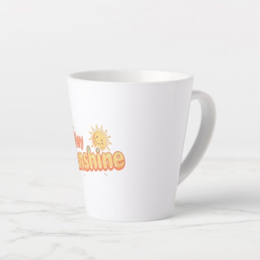 "Hey Sunshine" with Smiling Sun Latte Mok (Rechterhoek)