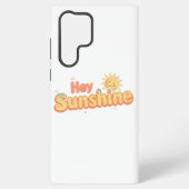 "Hey Sunshine" with Smiling Sun Samsung Galaxy Hoesje (Achterkant)