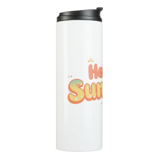 "Hey Sunshine" with Smiling Sun Thermosbeker (Gedraaid links)