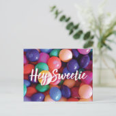 Hey Sweetie briefkaart (Staand voorkant)