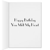 HEY SWEETIE-MELT MON COEUR CARTE "ANNIVERSAIRE" (Intérieur (Droit))