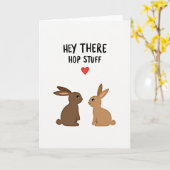 Hey There Hop Stuff Carte d'amie (Fleur jaune)