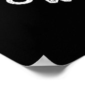 Hey There Koe Ya Doin Funny Animal Pun Dark BG Poster (Hoek)