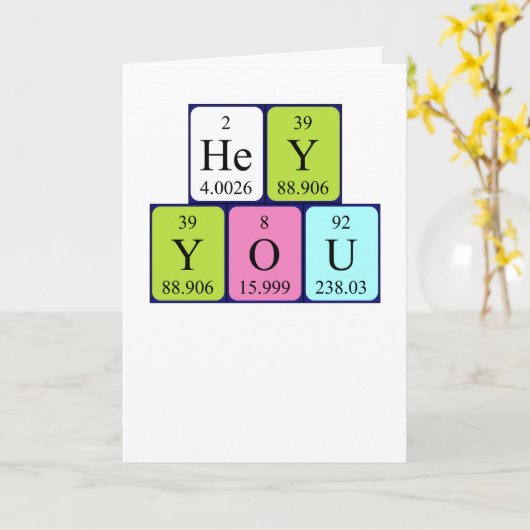 Hey u kaart 3 van de Verjaardag (Gele Bloem)