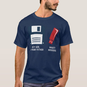 Hey USB in je vader T-shirt