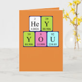 Hey Vous Carte Anniversaire 1 (Fleur jaune)