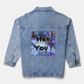 Hey vous sur Bokeh Style Arrière - plan Denim Jack (Verso)