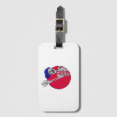 Hey Vrienden Cool en Grappig Skelet Bagagelabel (Voorkant (verticaal))