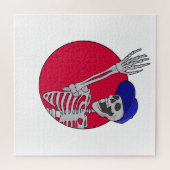 Hey Vrienden Cool en Grappig Skelet Legpuzzel (Horizontaal)