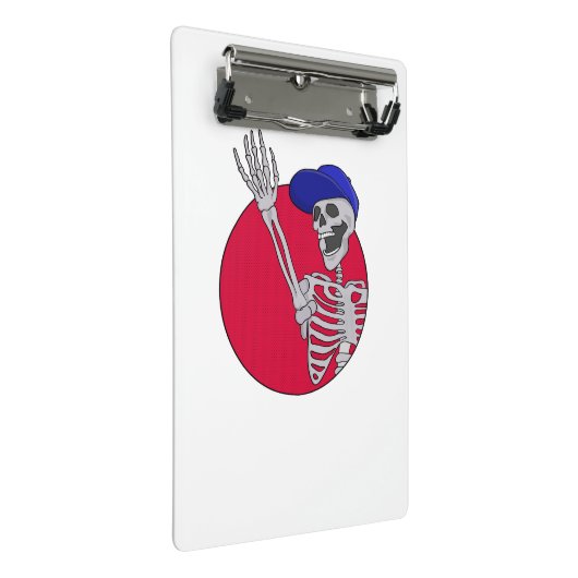 Hey Vrienden Cool en Grappig Skelet Mini Klembord (Schuin)