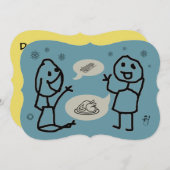 Hey Wanna Invitation Card par RoseWrites (Devant / Derrière)