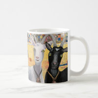 ‘Hey Wassup’ Chèvres tasse à café 11 oz